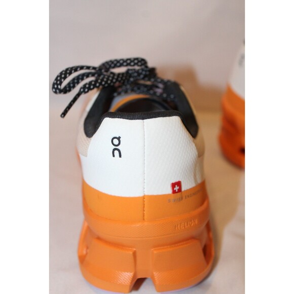 ON CLOUD WOMEN'S CLOUDMONSTER ATHLETIC RUNNING SHOES FLAME TUMERIC NWOB SZ 9 - Picture 4 of 5